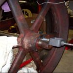 shaft repair on antique steam tractor